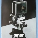 Sinar cameras original sales brochure