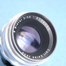 Vintage m42  carl zeiss jena biotar 2 / 58 red T