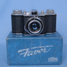 Rare vintage Favor Dr Wohler Saar camera in original box and control quality documents from 1956 Rare vintage Favor Dr Wohler Saar camera in original box and control quality documents from 1956