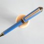 Vintage aurora idea blue & chrom original ballpoint pen with used original refill