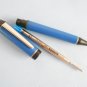 Vintage aurora idea blue & chrom original ballpoint pen with used original refill