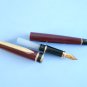 Rare vintage unbranded burgundy & black fountain pen very beautiful nib