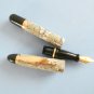 Rare vintage creeks & ckreeks gray-marbled & gold plated fountain pen
