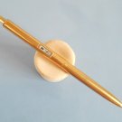 Rare vintage paper mate double heart S gold plated ballpoint pen with original used refill