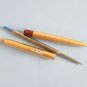 Rare vintage paper mate double heart S gold plated ballpoint pen with original used refill