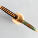 Vintage Inoxcrom green-marbled & black original ballpoint pen