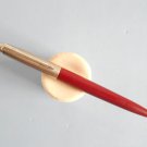Parker Jotter chrome & red ballpoint pen with original empry refill france