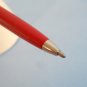 Vintage paper mate double heart chrom & red ballpoint pen with original used refill