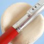 Vintage paper mate double heart chrom & red ballpoint pen with original used refill