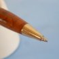 Rare vintage brown-marbled unbranded mini ballpoint pen