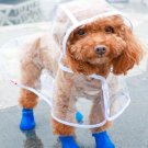 1Pc PU Waterproof Transparent Pet Raincoat, Suitable For Dogs In Rainy Days