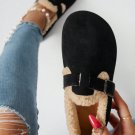 Women's Flat Plush Slip-On Shoes, Soft & Comfortable Round Toe Casual Flats