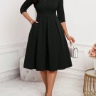 Lady Spring, Summer, Autumn And Winter Elegant Office Party New Year Ladies Dresses