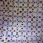 Off White & Multicolored King size Pineapple Quilt - measures 100x100 inches