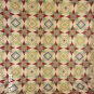 King size Gold, Red, & Green Star Quilt - measures 100x100 inches