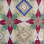 King size Gold, Red, & Green Star Quilt - measures 100x100 inches