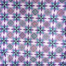 King size Purple & Aquamarine colored star Quilt - measures 98 x98 inches