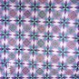 King size Purple & Aquamarine colored star Quilt - measures 98 x98 inches