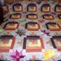 King Size Falling Leaves Quilt measures 100x100 inches