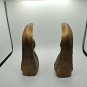 Imperial Swans Brown Drip Glaze Retro Figurines Shelf Decor Boho MCM Pair