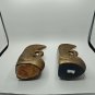 Imperial Swans Brown Drip Glaze Retro Figurines Shelf Decor Boho MCM Pair