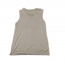 Men's Ice Silk Tank Top Shirt Seamless Underwear Sleeveless Shirt Size L 50-55KG
