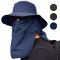Wide Brim Sun Hat UV Protection Bucket Cap For Hiking Camping Fishing Safari Men