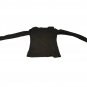 Womens Splash Medium Knit Shirt BLACK Rounded Bottom LACE SHOULDERS