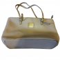 Anne Klein Purse Womens Shoulder Tote Pale Beige Pebbled Faux Leather Lined Bag