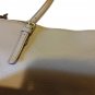 Anne Klein Purse Womens Shoulder Tote Pale Beige Pebbled Faux Leather Lined Bag