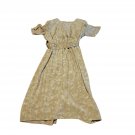 Anastasia Tie-Waist Midi Dress Size 8 Petite Beige Great Condition