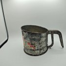 Vintage Bromco Flour Sifter kitchen Squeeze Handle farmhouse metal
