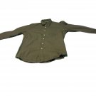 Mens Collared Button Cotton Shirt Size XXL long sleeve Dark Gray NMAN