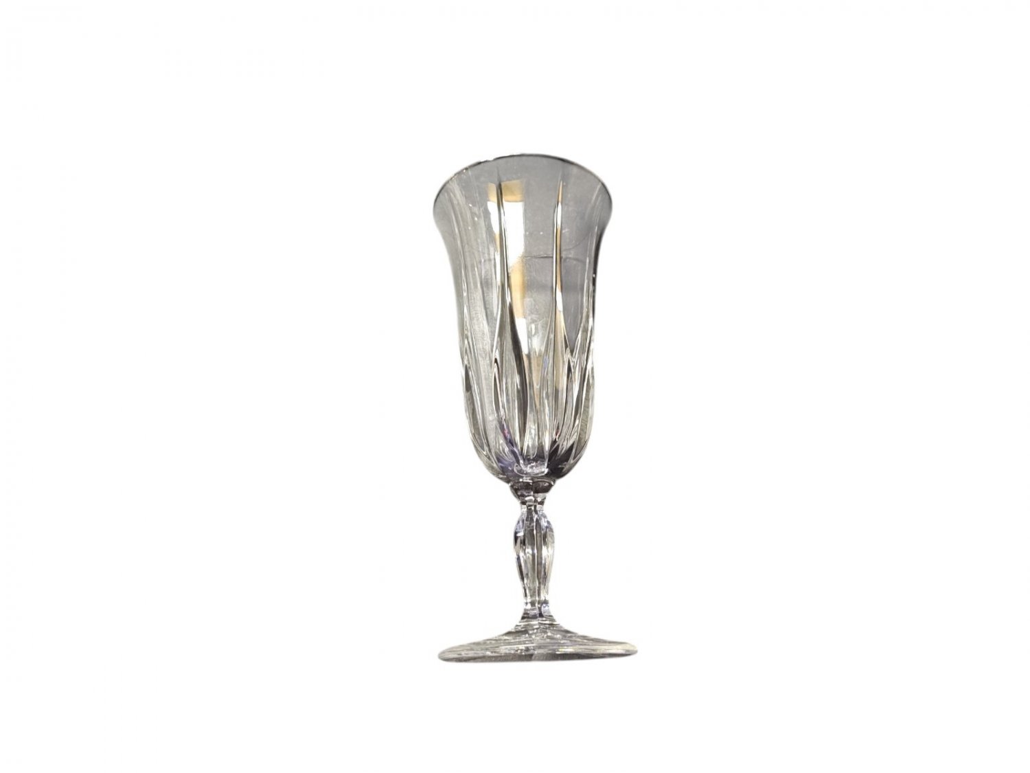 Vintage Vendome Platinum By Noritake Ice Tea Glasses Vertical Teardrop