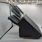 Farberware Classic 12-Piece Knife Block Set with Built-In Knife Sharpener Black