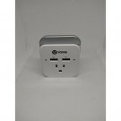 Dual USB Port Plugin Wall Plate Adapter Phone Holder 2.4 Amp LED Charge