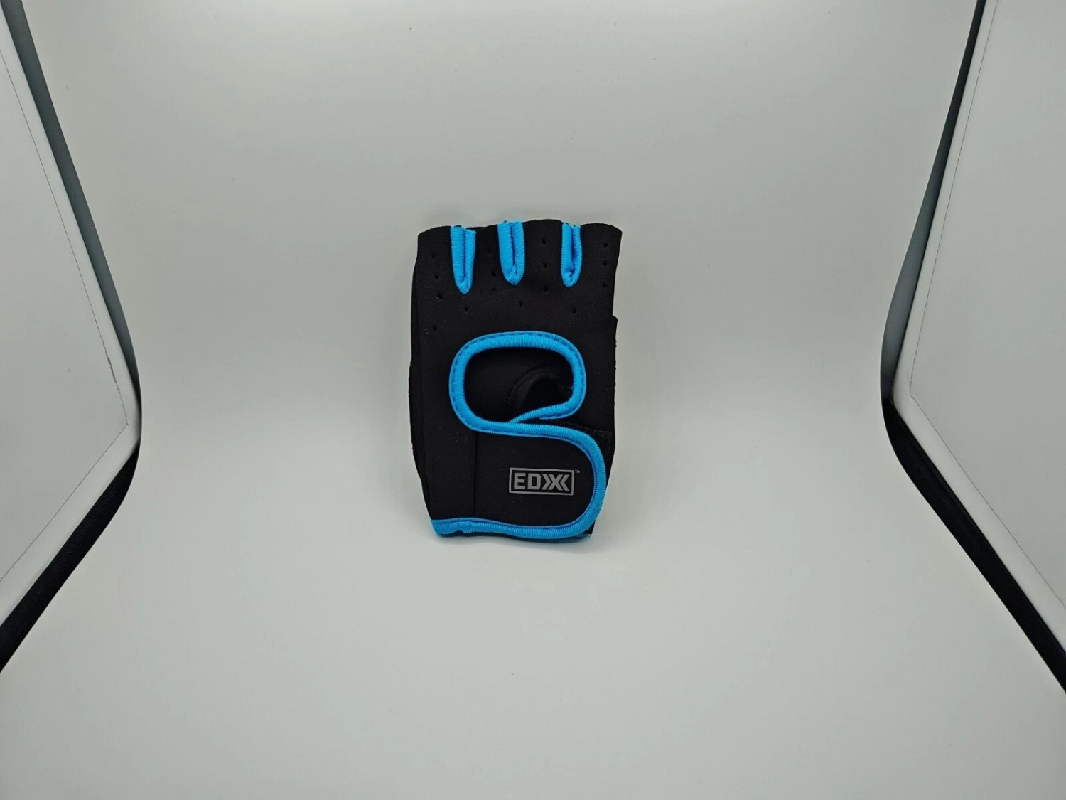 ProStrength Women's Medium Workout Glove Blue and Black Adjustable Closure