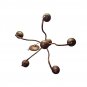 RUSTIC BRONZE 5 LIGHT CANDELABRA CHANDELIER BOREALIS