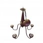 RUSTIC BRONZE 5 LIGHT CANDELABRA CHANDELIER BOREALIS