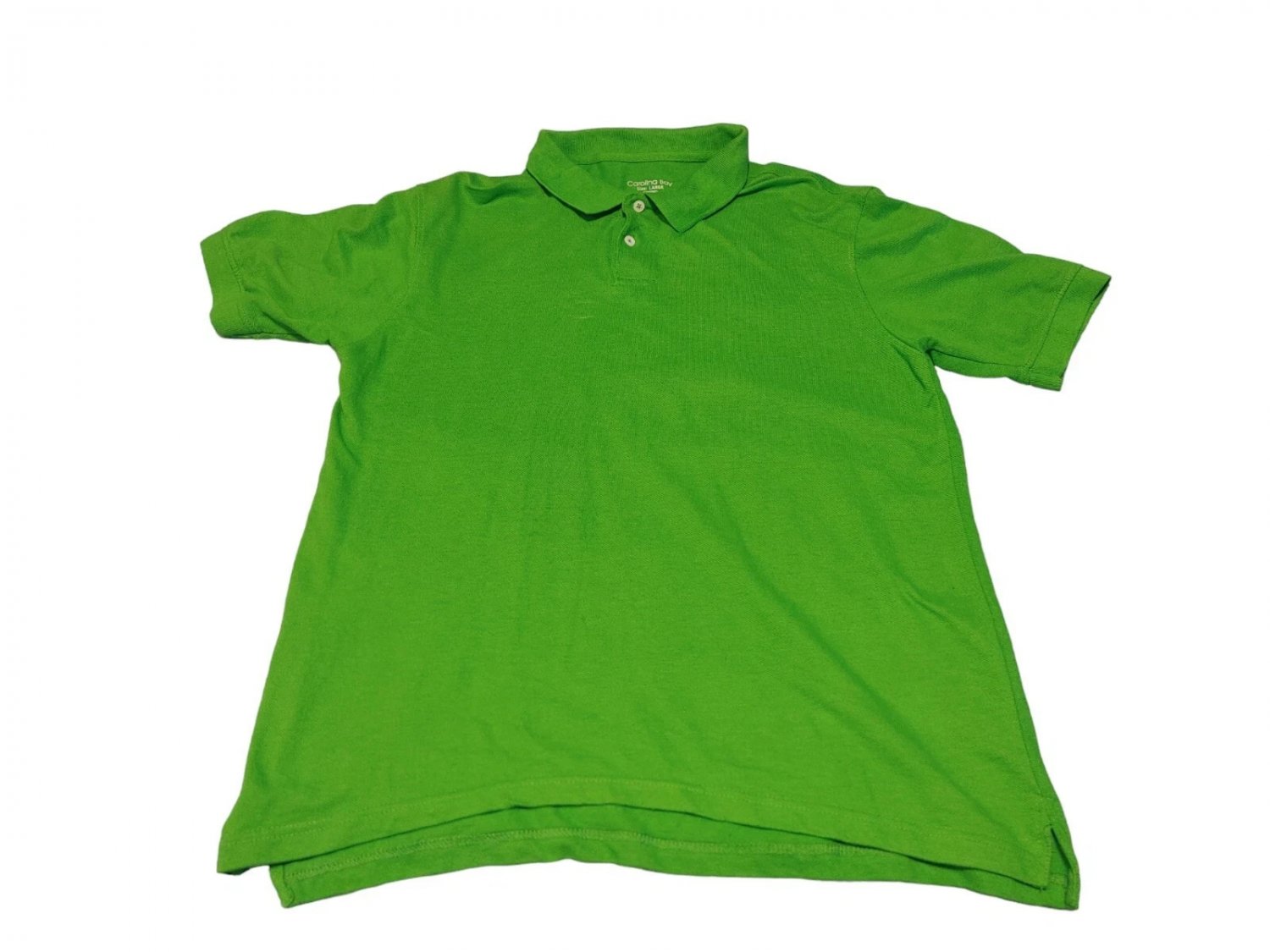 Carolina Bay Performance Polo Shirt Men's L Green Cool & Dry Golf Short Sleeve