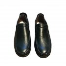 Men Cow Leather Waterproof Comfy Non Slip Soft Slip On Casual Oxfords Size 9 Blk