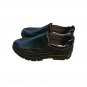 Men Cow Leather Waterproof Comfy Non Slip Soft Slip On Casual Oxfords Size 9 Blk