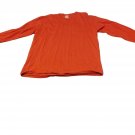Men's Jerzees Long Sleeve Cotton T-shirt-size: Large Used Red