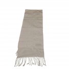 Cashmyarn by Berkshire Wide Scarf Italy Made Acrylic Faux Cashmere White