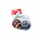 DOG TOYS 6 Pack TENNIS BALLS Boots & Barkley NEW Rubber Fetch Chase Chew Play 2"