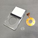 Clear Front Faceplate Case Cover Clickwheel Housing for iPod 6th 7th Classic A1238 80GB 120GB 160GB