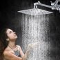 Chrome Ralnfall Shower Head Combo 8" Rain Shower Head With Handheld Shower Spay
