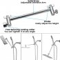 Chrome Ralnfall Shower Head Combo 8" Rain Shower Head With Handheld Shower Spay