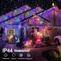 Colored Christmas Lights, 66ft 640 LED Icicle 66 ft 640 LED, Multicolor
