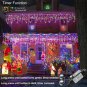 Colored Christmas Lights, 66ft 640 LED Icicle 66 ft 640 LED, Multicolor